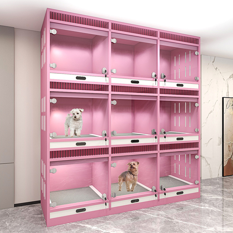 2023 Dog Accessories pet modular cage small animal indoor wooden Dog house Dog cat Isolation Cage