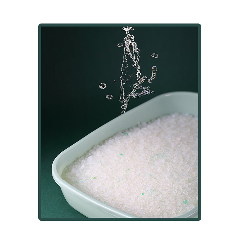 The Cheapest New Type Top Quality Highly Absorbent Natural Crystal Non Clumping Silica Gel Crystal Cat Litter Sand