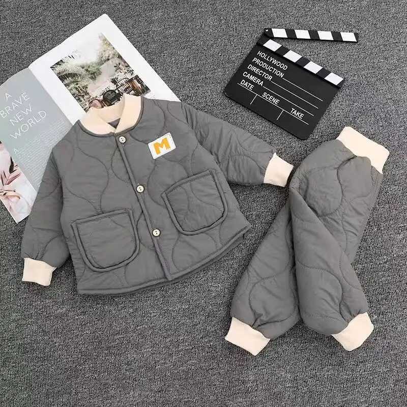 Clothing Sets Spring Baby Girls Kids Clothes Autumn Winter Warm Baby Boys Clothes Kids Sport Suit 2pcs Toddler Outfits Newborn Infant Clothing H241126
