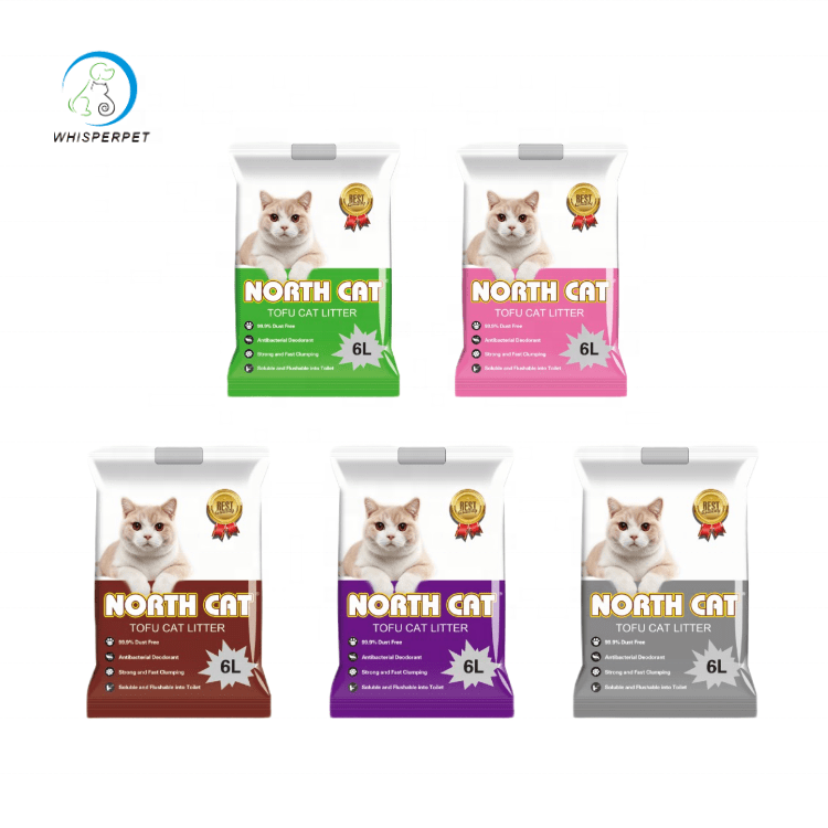 Oem Factory Hot Sale No Dust Free Cat Litter Tofu Cat Litter 1 Ton Tofu Cat Litter