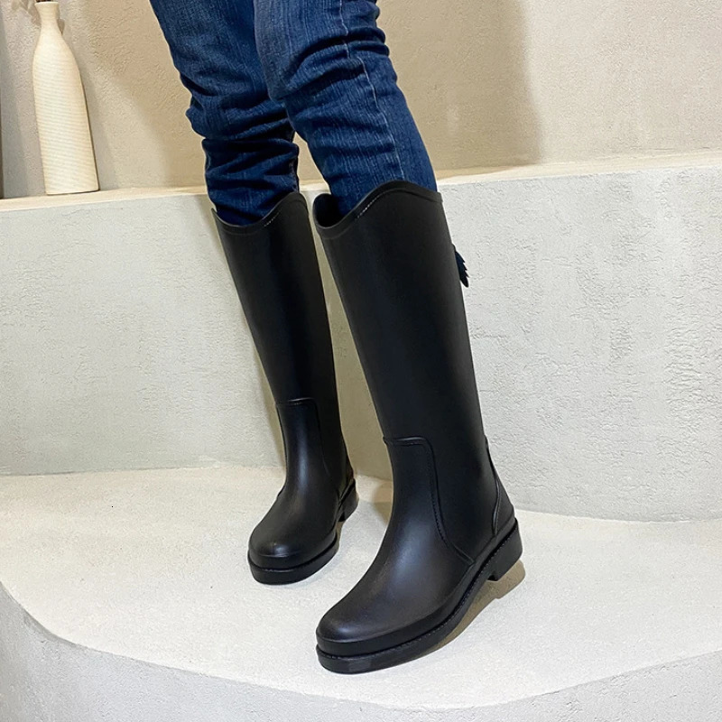 Womens high rubber boots waterproof work garden Galohes womens rain boots Botas De Caza Espanolas womens rain boots 241126
