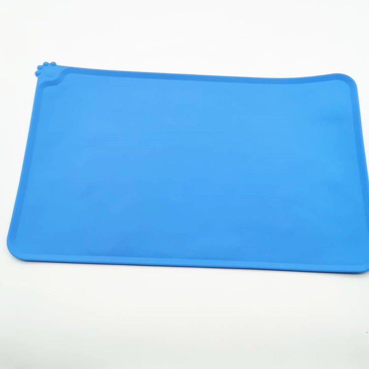 Non Slip Silicone Pet Bowl Mat Silicone Coated Pet Release Liner Mat