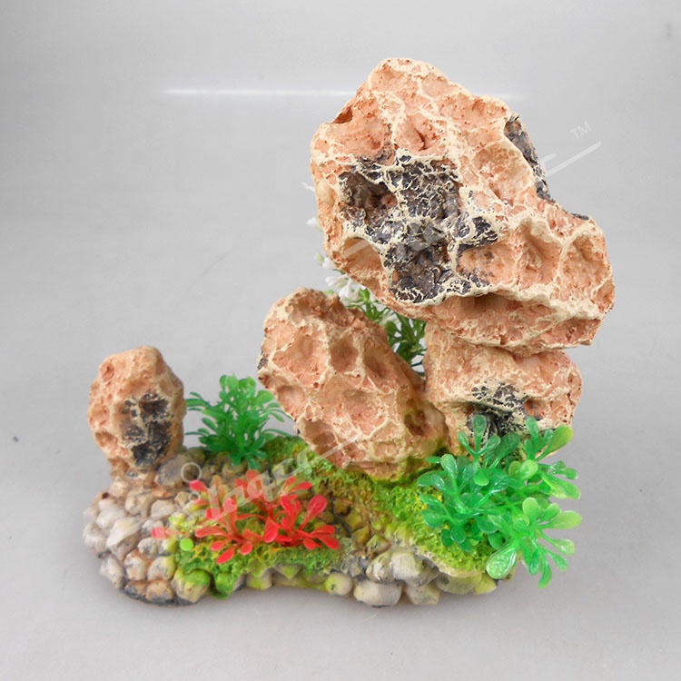 Aquarium Landscape Fish Cave Rocks Decoration for Fish Tank Ornaments , Reptile terrarium decoration Caves Hide Hut