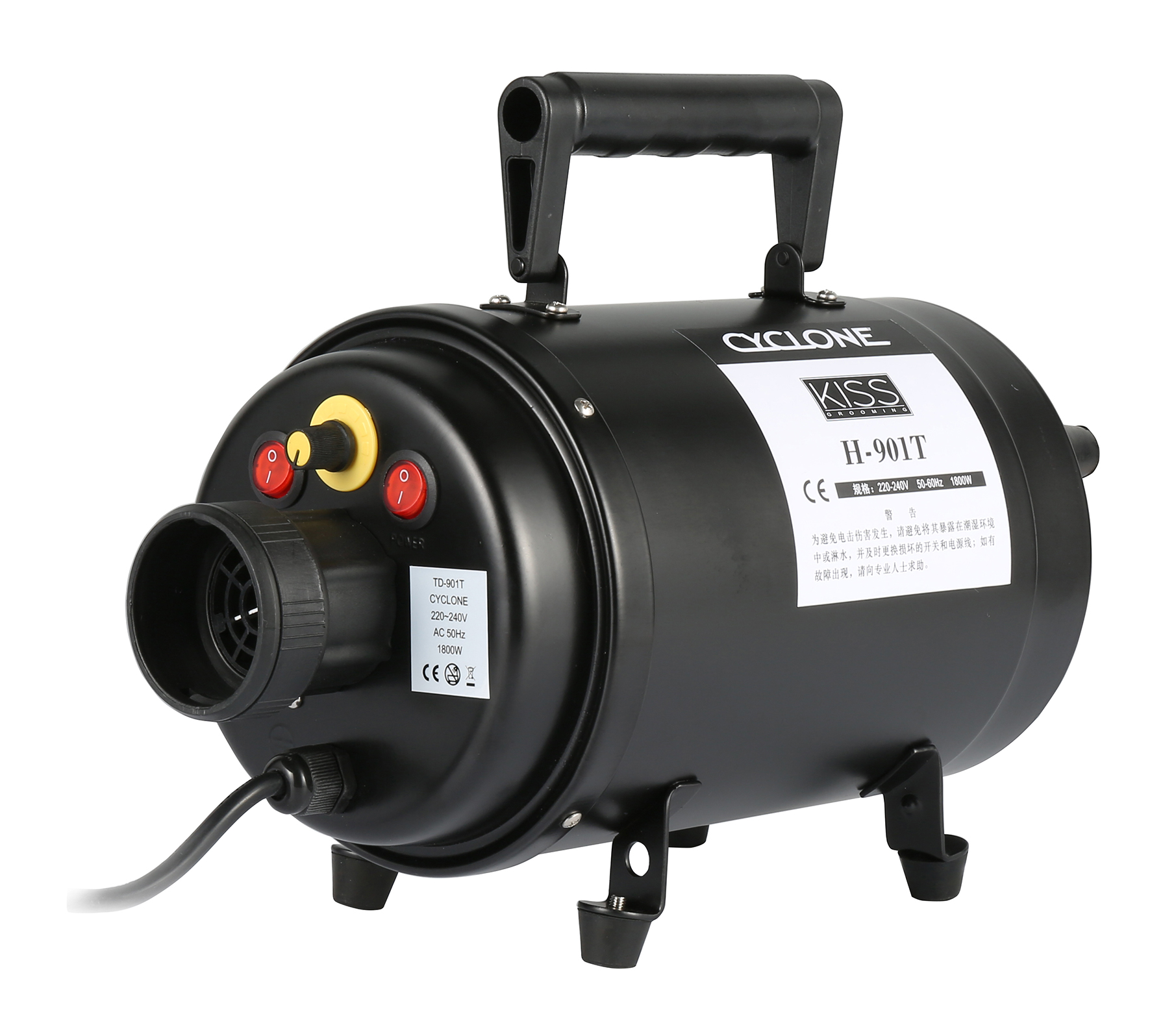 AEOLUS TD-901T CYCLONE Single Motor Pet Hair Dryer Car Car Detailing Blower
