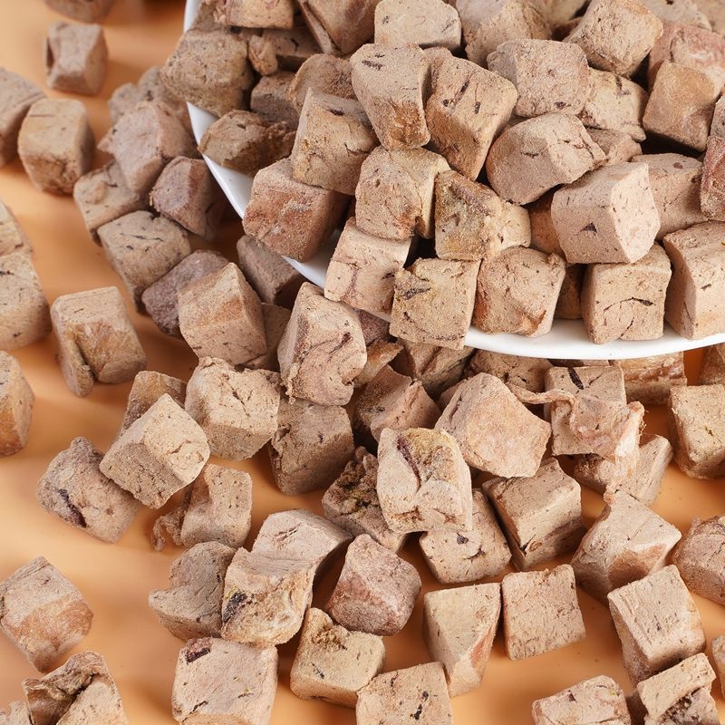 Bulk Chicken Cubes Dry Dog Treats for Adult Puppy Freeze Dried Duck Dice