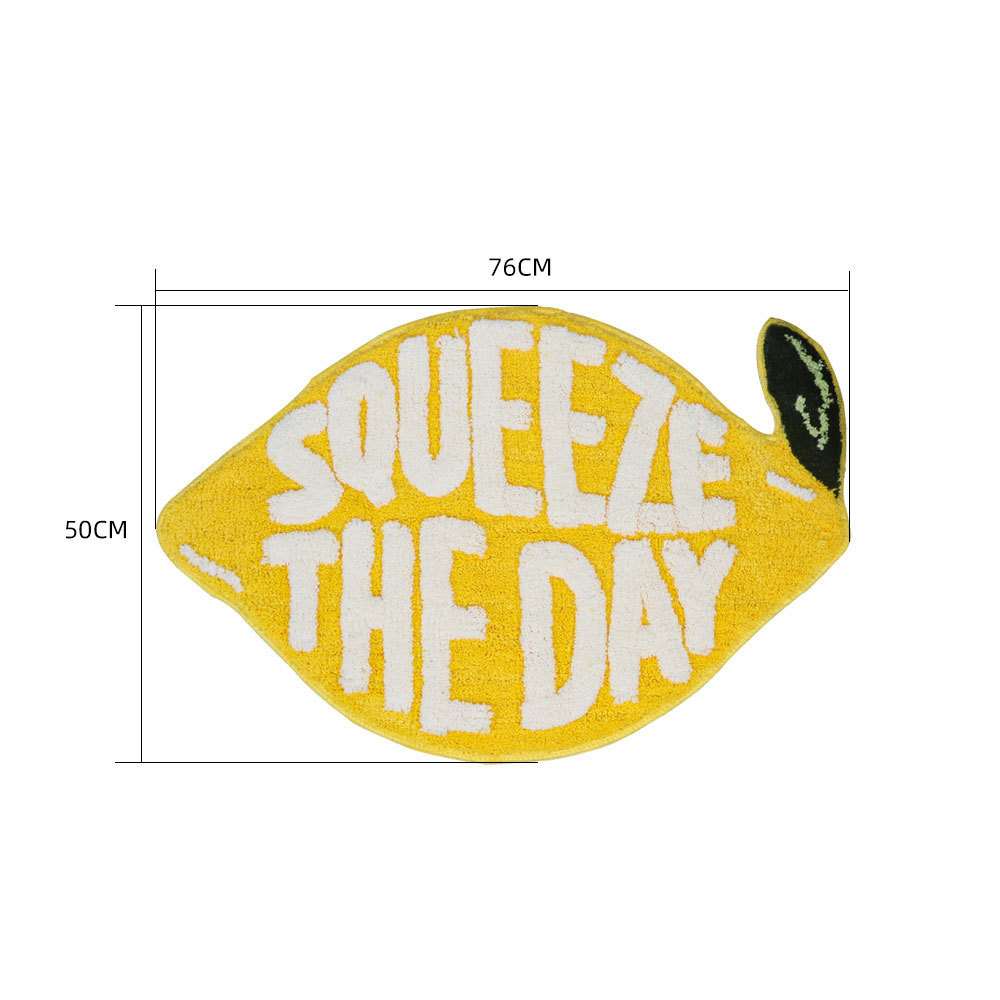 Shaped Microfiber Flocking Cartoon Floor Mat Bedroom Foot Mat Entry Door Mat Bathroom Water-absorbent Non-slip