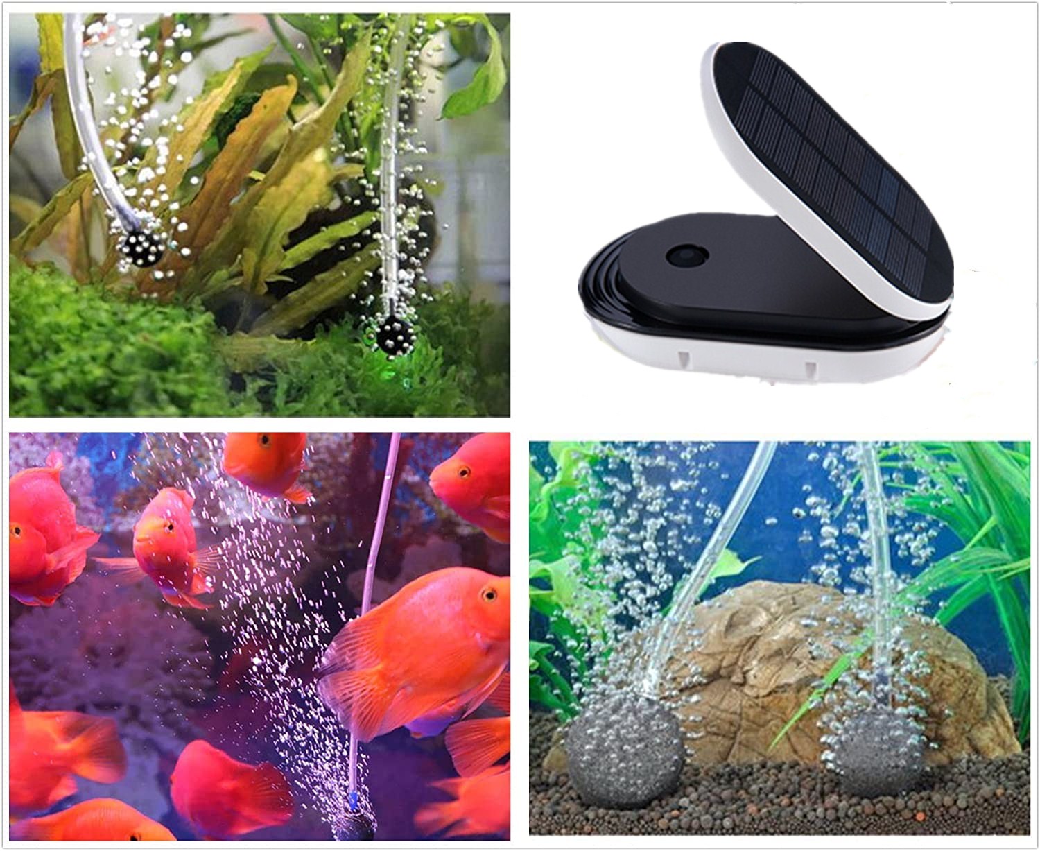 Solar Water Pump Solar Powered Pool Pond Oxygenator Aerator Bubbler for Garden Fountain Pool Aquarium Fish Tank