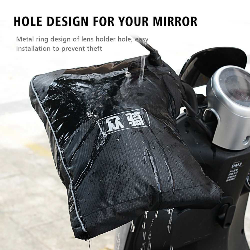 Motorcycle Scooter Thick Warm Handlebar Muff Grip Handle Bar Muff Rainproof Riding Protective Winter Warmer Thermal Cover Gloves S25118