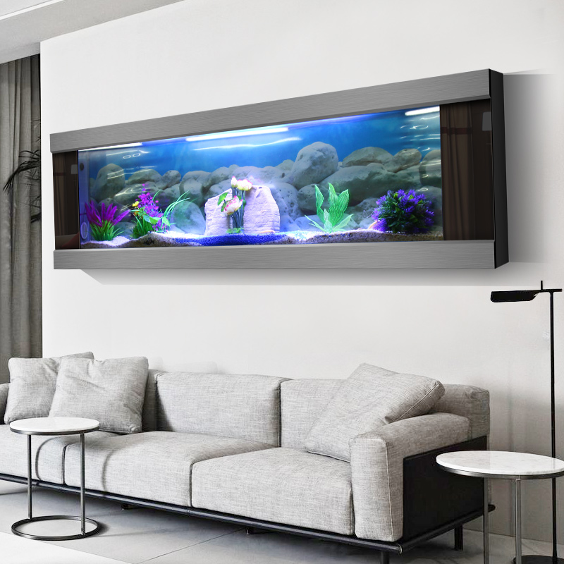 Hanging Picture Frame with Integrated Design Ideal for Pool or Fish Tank Area Decoration
