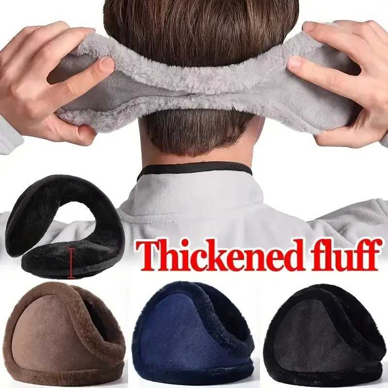1/2 piece/hot soft plush earmuffs for men in winter thick earmuffs for outdoor sports windproof and cold proof earmuffs W241126