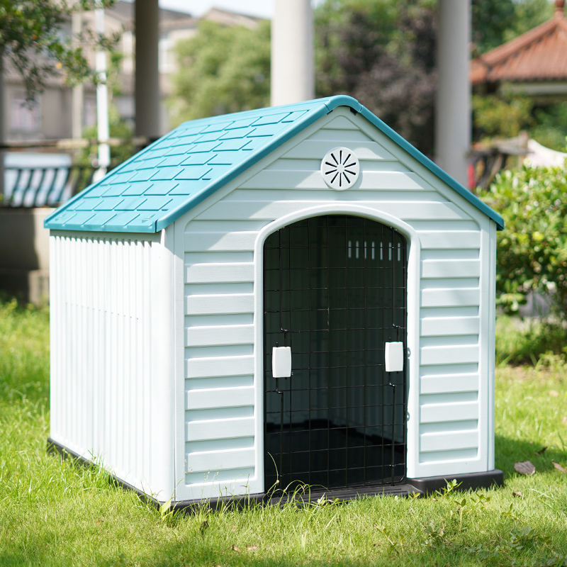 Dog kennel outdoor rainproof dog house frostproof luxury villa