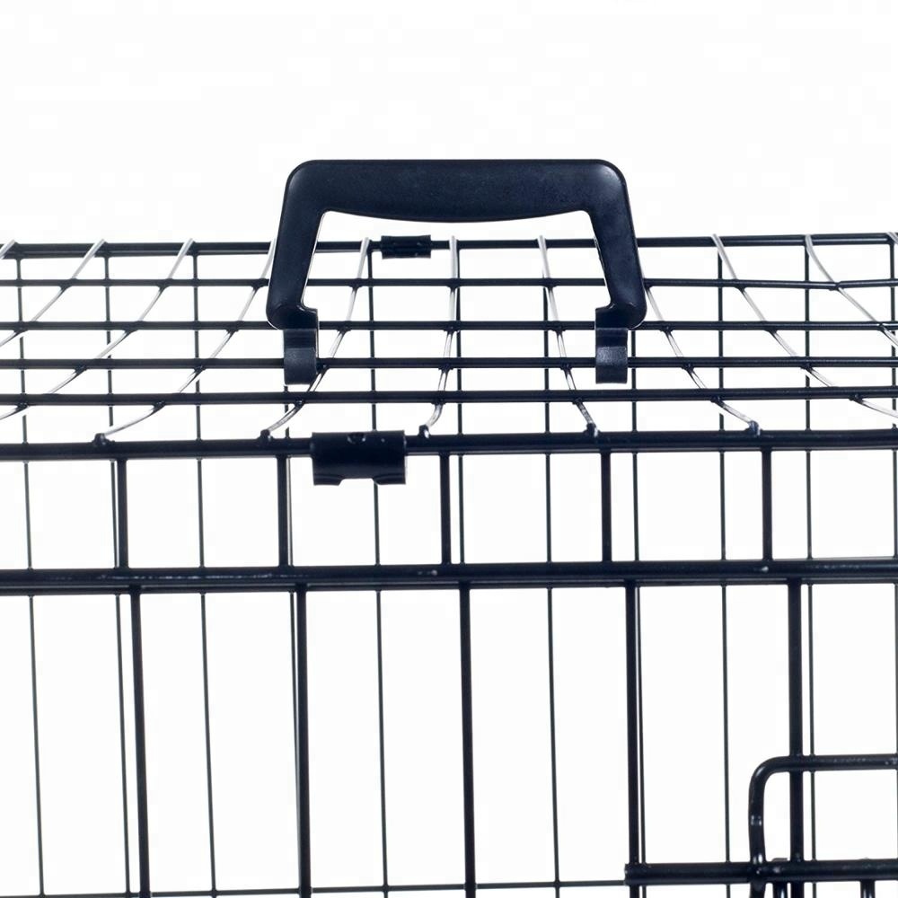 Wholesale Cheap Large Size Iron Metal Dog Show Cage With Tray And Lock For Sale