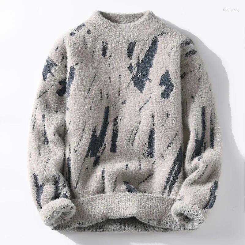 Men's Sweaters 2024 Brand Clothing High Quality Fashion Sweaters/Male Loose Casual Knitted Pullover/Man Round Neck