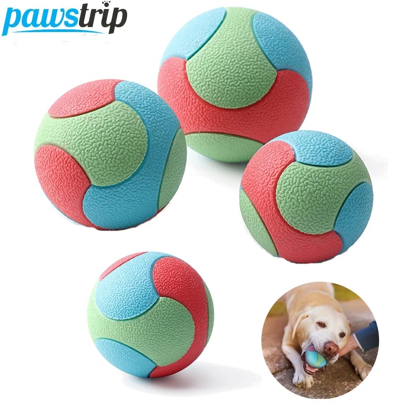 Bite Resistant Bouncy for Small Medium Large Dogs Tooth Cleaning Ball Dog Chew Toys Pet Training Products