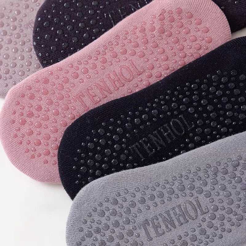 Yoga Socks Women Cotton Silicone Non-slip Pilates Grip Towel No-Show Barre SockXJ241125