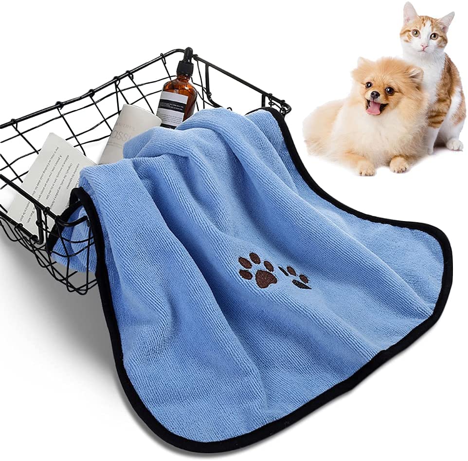 Dog Bathrobe Towel For Dogs Microfiber Drying Bath Pet