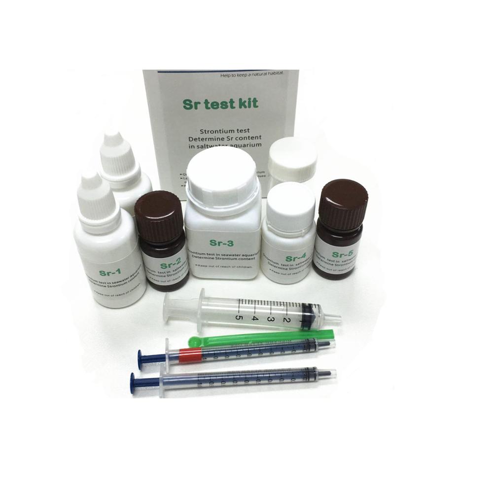 Sr Rapid Test Kit 30 Tests - FISCLAB Aquarium Strontium Test Set for Reef Tank and Saltwater Aquarium