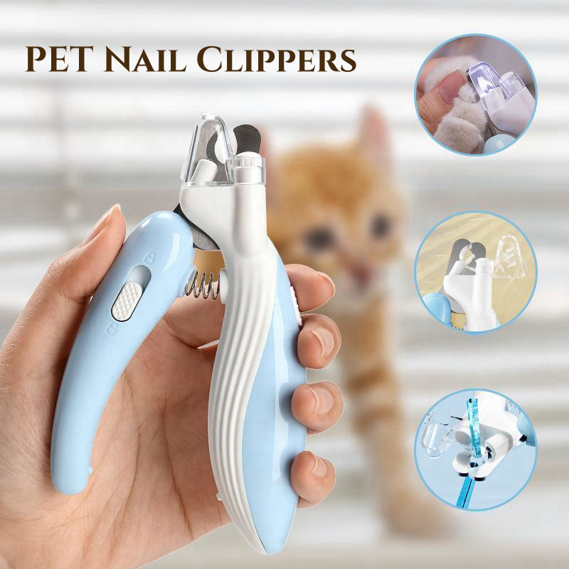 OF Hot Selling LED Light Electric Dog Claw Nail Scissors File Claw Cutters Dog Nail Clippers