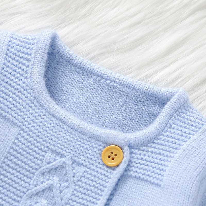 Clothing Sets Winter Baby Girls Pure Color Outfits Autumn Infant Pink Long Sleeve Knit Sweaters Coats+Trousers Clothes Sets Toddler 2pcs Suits H241126