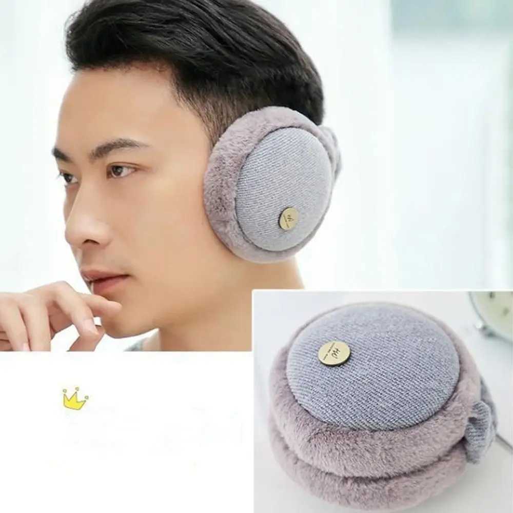 Fashion Winter Warm Earmuffs Portable Soft Plush Ear Warmer Women Men Earfl Outdoor Skiing Cycling Cold Protection Ear CoverXJ241126
