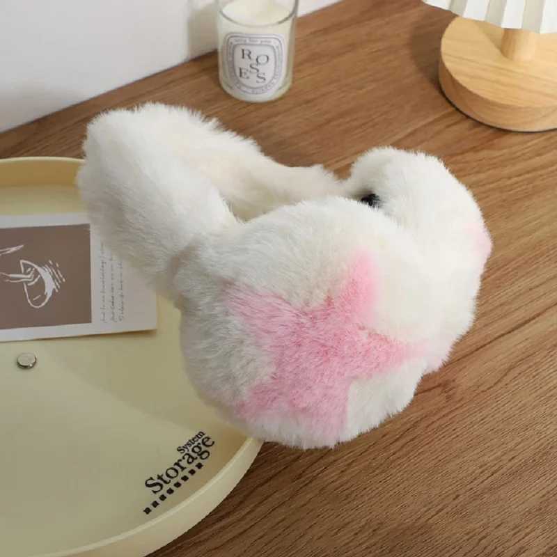 Soft Plush Ear Warmer Winter Warm for Women Men New Fashion Five-Pointed Star Earfl Outdoor Cold Protection EarMuffs Ear CoverXJ241126