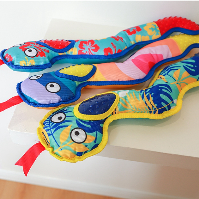 Hot Sale Eco-Friendly Wearable Pet Toy Explosive Models' Unique Design Noisy Sound Emitting Toy Snake