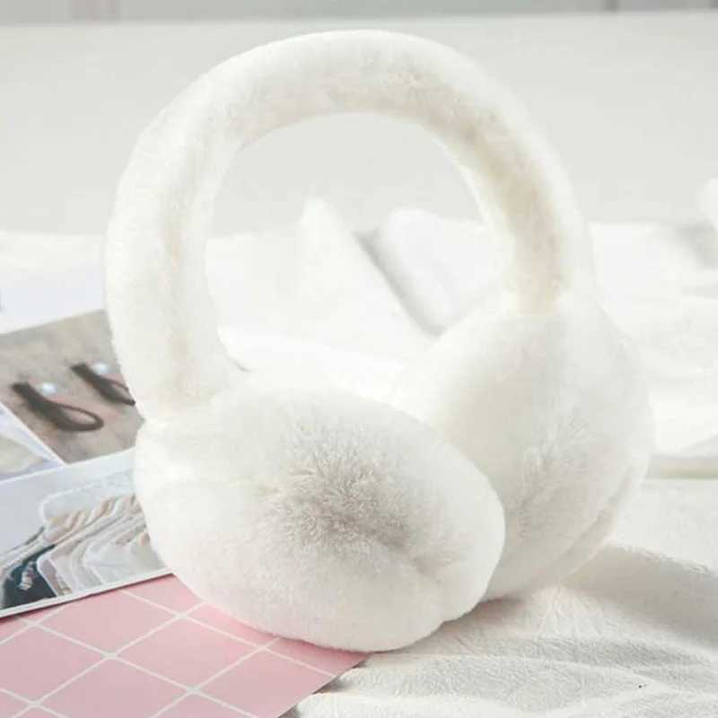 1PC Earmuffs Winter Warm Windproof anti-freezing Ear Muffs Plush Ear Warmer Full Plush Short Hair Ear Muffs Can Be FoldedXJ241126