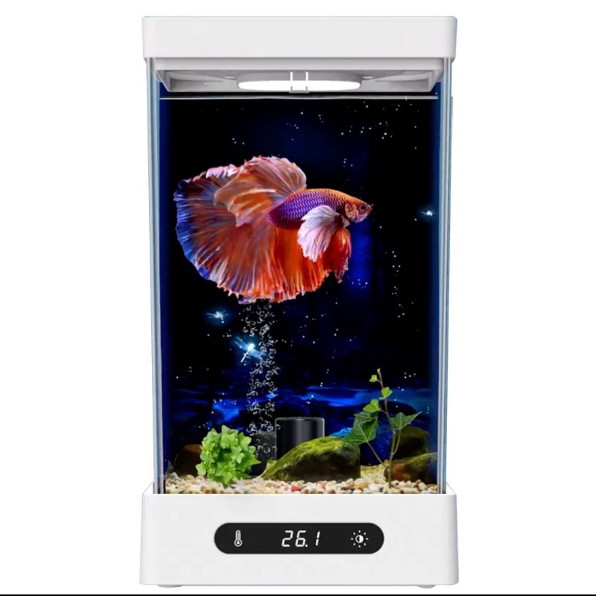 High Transparency ABS Plastic Shell Square fish tank GoldfisTankh aquarium With Cover