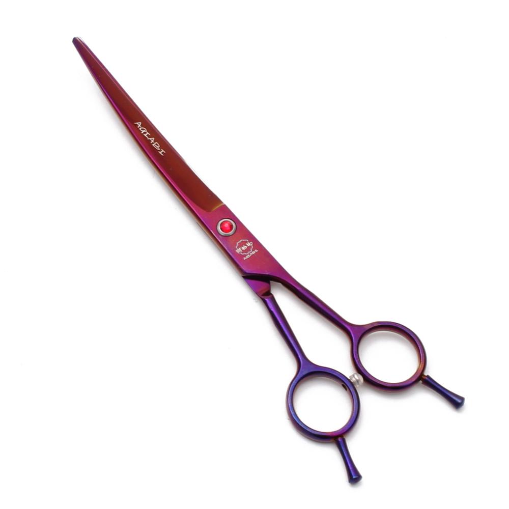 Dog Scissors 8" AQIABI Japanese Stainless Up Curved Shears Pet Scissors A4003