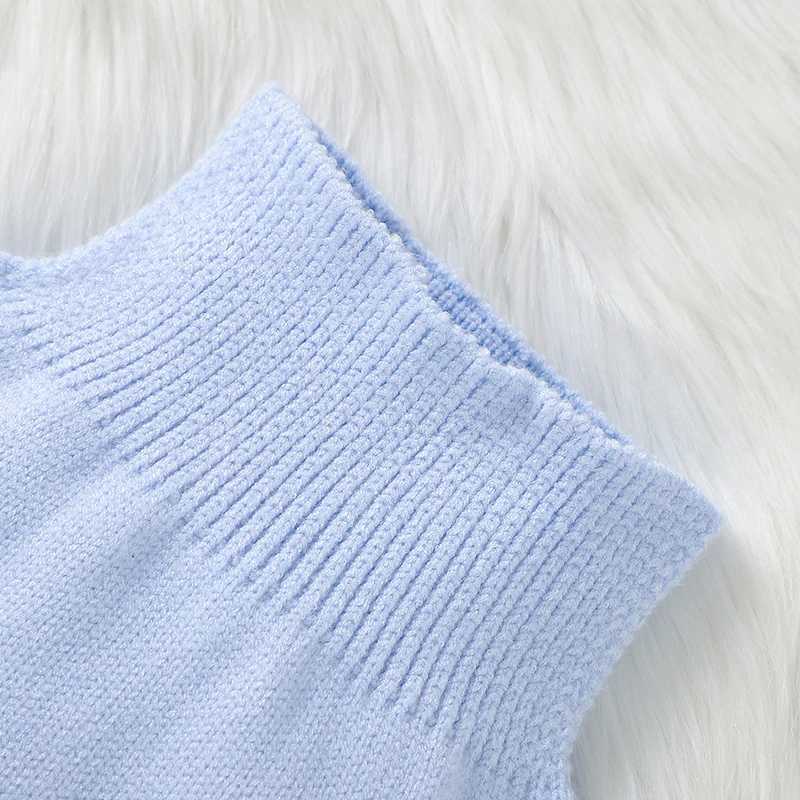 Clothing Sets Winter Baby Girls Pure Color Outfits Autumn Infant Pink Long Sleeve Knit Sweaters Coats+Trousers Clothes Sets Toddler 2pcs Suits H241126