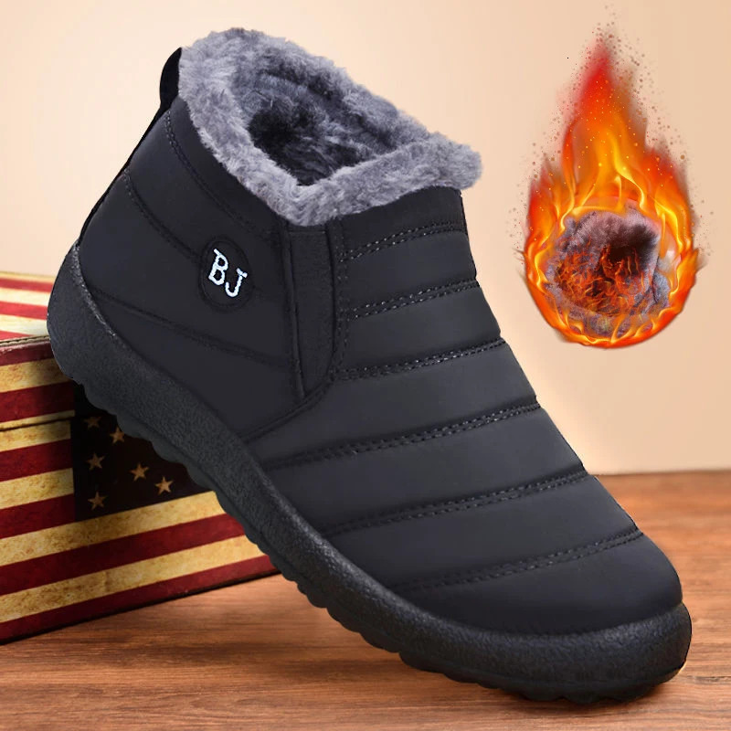 Boots womens snow fashion womens shoes slide on the platform boots womens ankle boots waterproof casual Botas no print winter shoes 241126