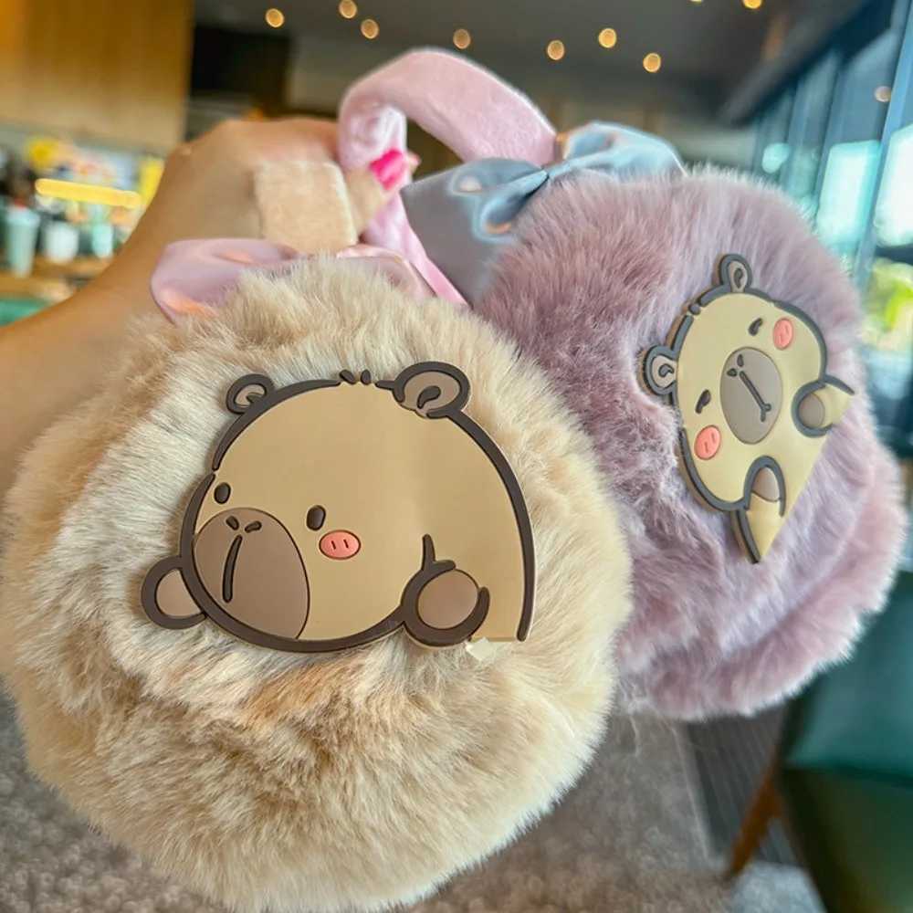 Cute and plush Capybara earmuffs for women comfortable and adjustable earmuffs warm earmuffs winter Capybara earmuffs W241126