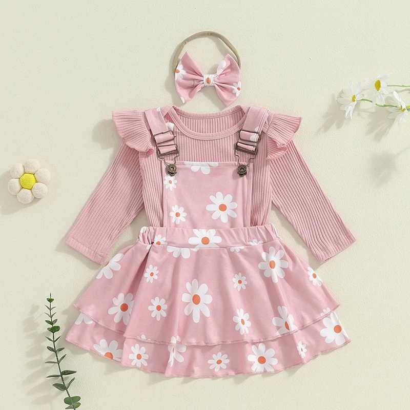 Clothing Sets Adorable Baby Girls Winter Outfit Set with Knit Sweater Plaid Skirt and Matching Headband - 3 Piece Clothing Ensemble H241126