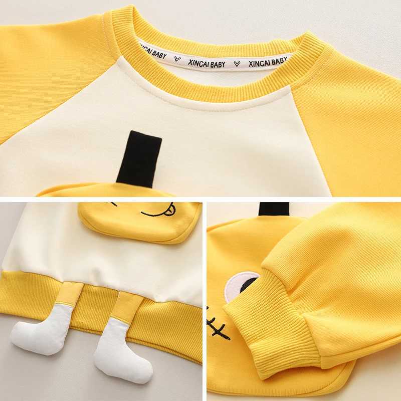 Clothing Sets Baby Boys Clothing Set Spring Autumn Sport Suits for Kids Cartoon 3D ket Sweatshirts Pants 2Pcs Tracksuits for Boy Outfits H241126