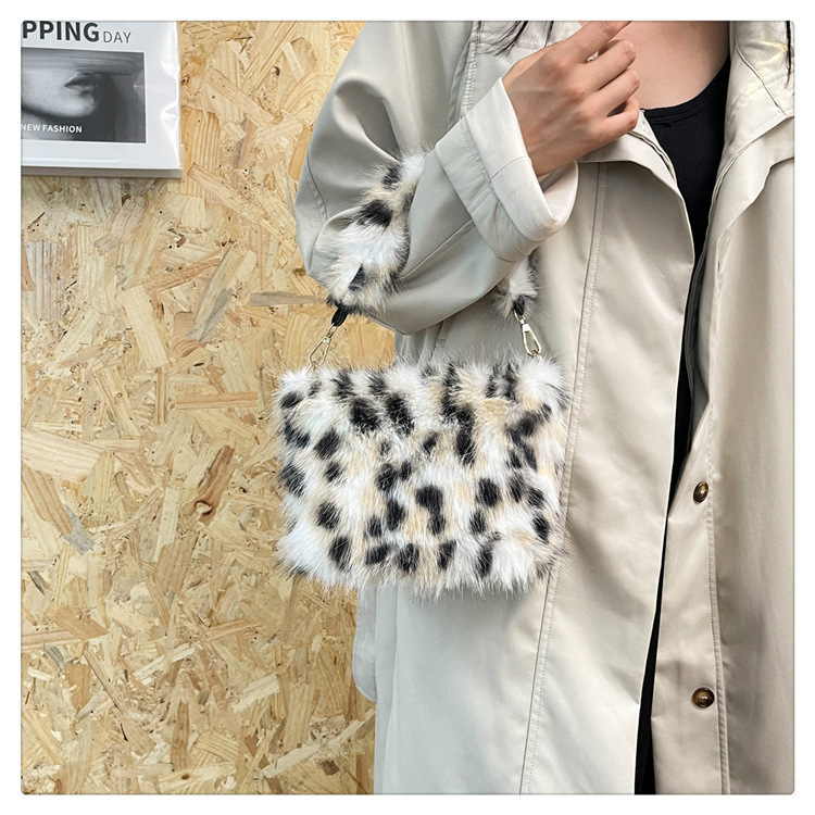 Autumn Winter Fur Fashionable And Versatile Small Popular Handbag, Grab Women's Bag, Design Designer Bags Handbags Women
