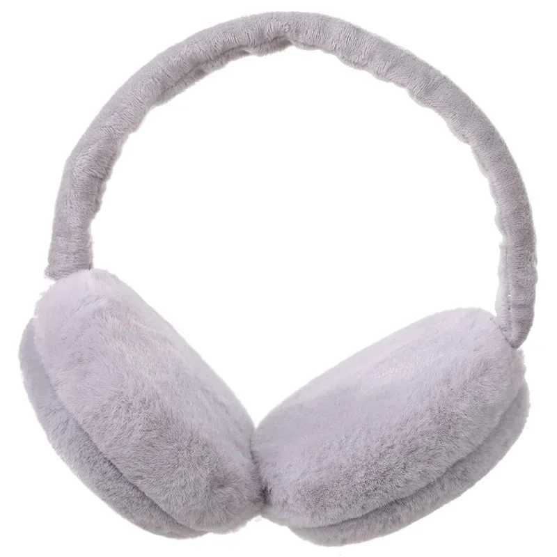 Fashion Autumn Winter Earmuff Women Men Foldable Ear Warmer Plush Solid Color Adjustable Ear Muffs Earfl Earmuffs AccoriesXJ241126