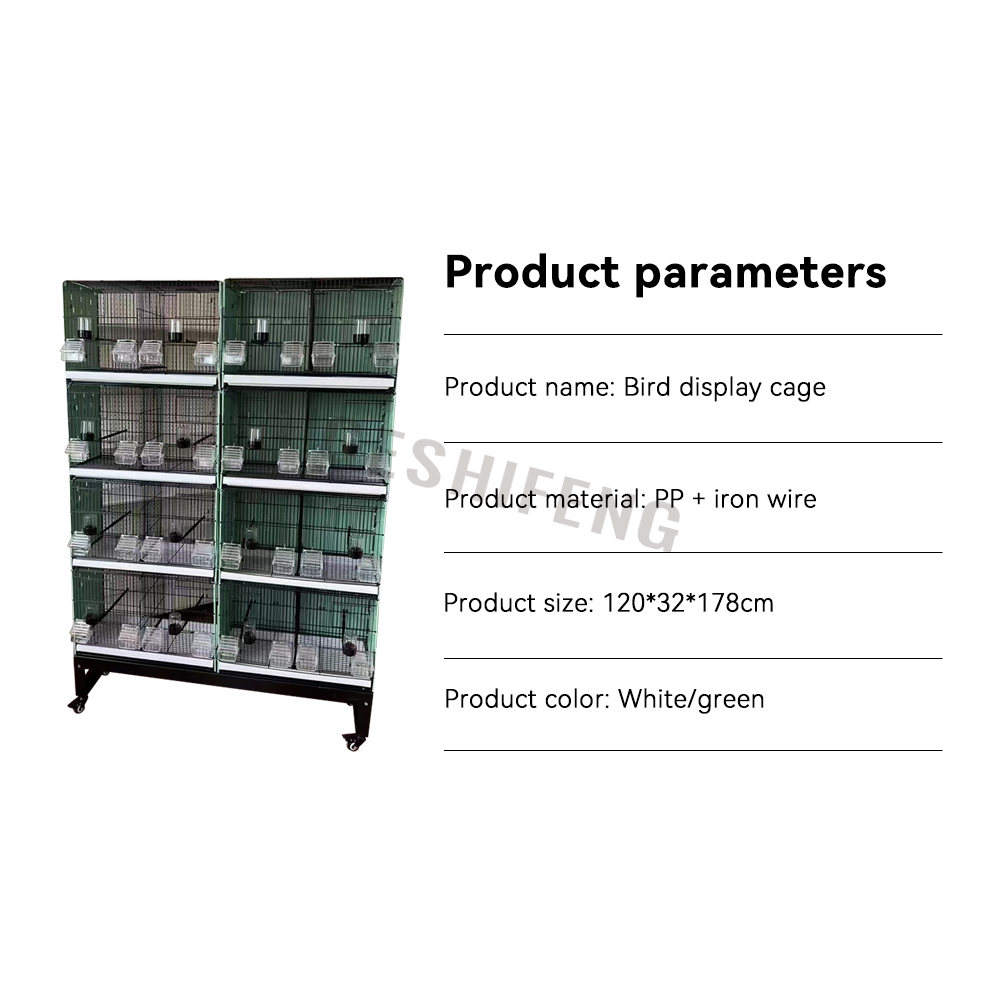 GESHIFENG Large Birds Breeding Cage Big Size 4 Layers Bird Parrot Display Cage