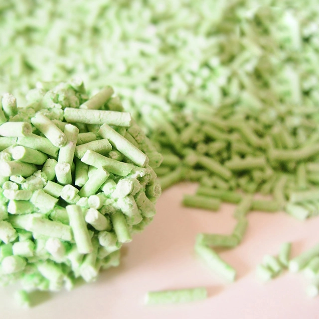 Biodegradable Tofu Cat Litter Eco-Friendly Corn Starch Based Lavender Flushable Clumping Sand Ingredients Baby Powder Inspired