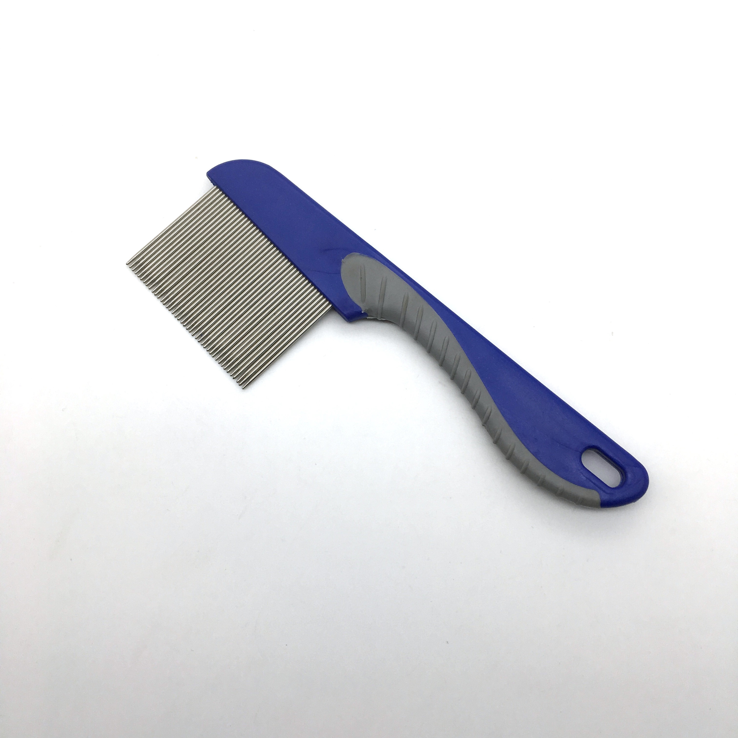 Pet Cat Animal Puppy Poodle Hair Shedding Grooming Comb Stainless Pin Brush Flea Lice Nit Louse Tick Comb