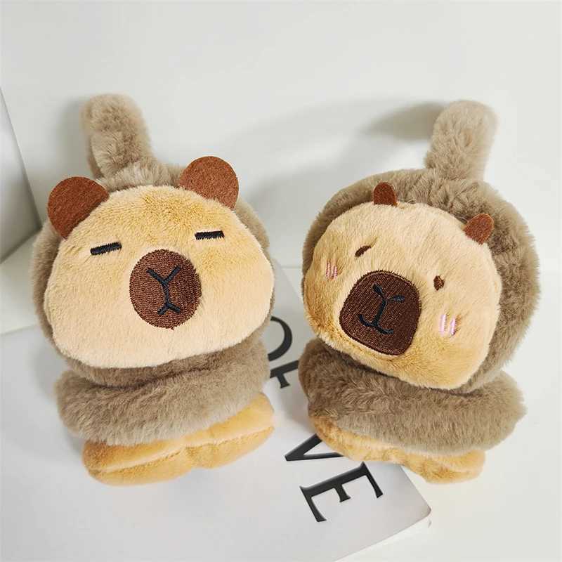 Cute Plush Cybara Earmuffs Warmer Ear Cover For Women Men Winter Warm Earfls Outdoor Cold Protection Cycling Ear-MuffsXJ241126