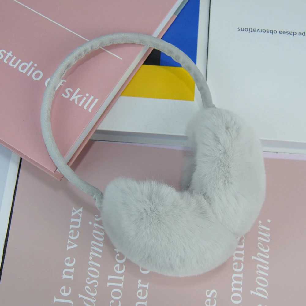 New Rex Rabbit Fur Earrings for Women Fashionable and Warm Earrings Genuine Fur Earrings Soft and Plush Earrings for Women in Winter W241126
