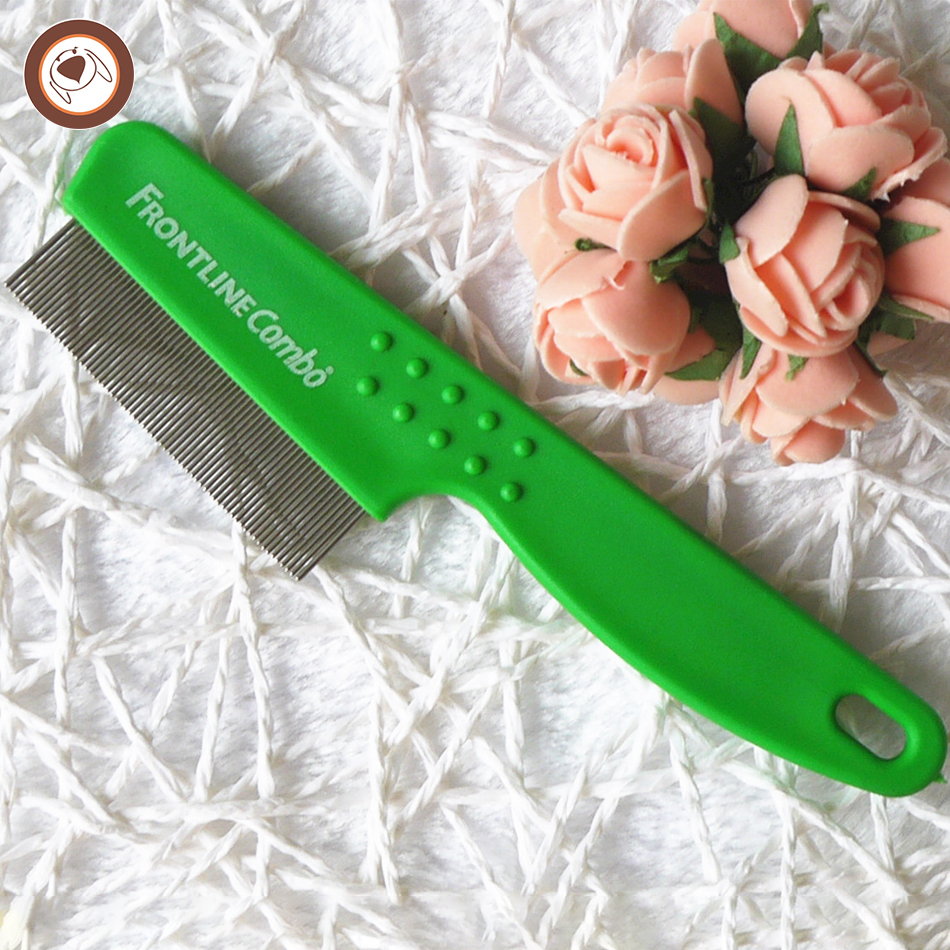 Wholesale Long Handle Pet Dog Cat Animal Puppy Poodle Hair Nit Lice Flea Louse Nit Free Comb With Stainless Steel Pins