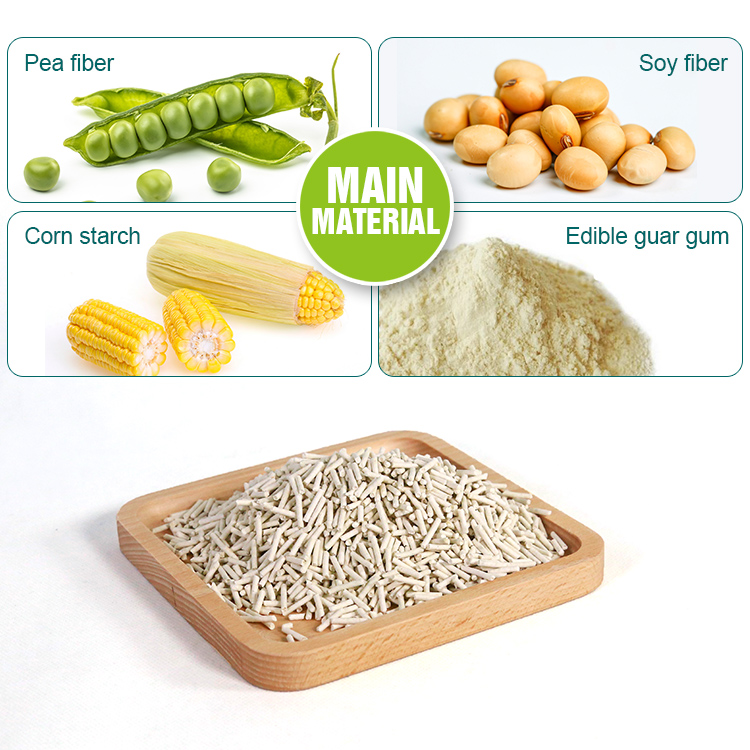 oem&odm cat litter factory 6L 7L natural bulk colorful flushable tofu cat litter sand