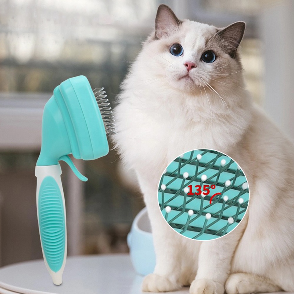 Cat Brush Kit for Grooming Short & Long Haired Cats 6 in 1 Pet Grooming Set for Small Animals