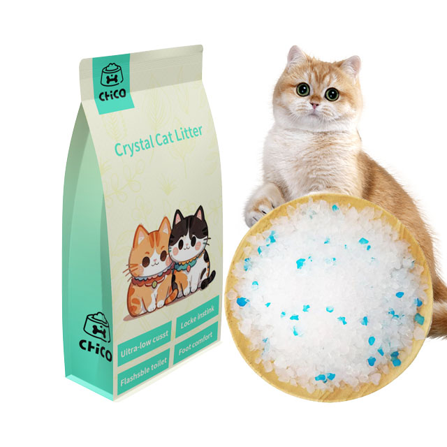 2024 Hot Wholesale Dust Free Pellet Silica Cat Litter Crystal Cat Litter Silica Cat Litter