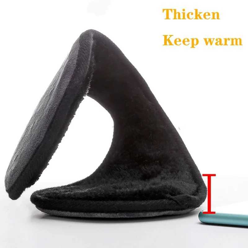 Velvet earmuffs winter soft plush earmuffs mens outdoor bicycles wool tools thick fur earmuffs accessories W241126