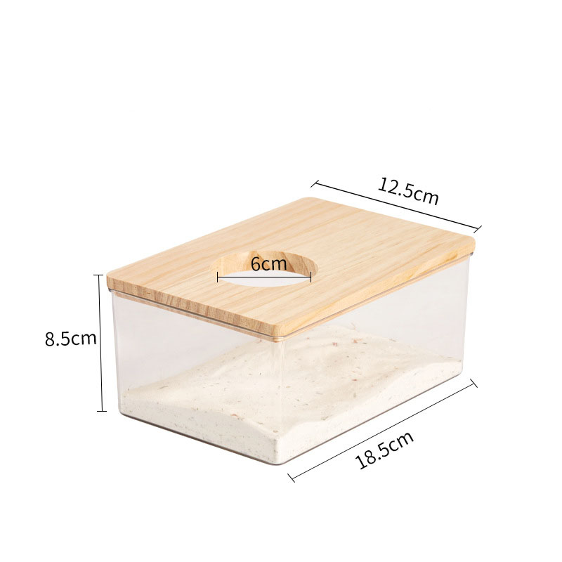 Dual-Purpose Bathtub Sand Urinal Panoramic High Permeability Large Space Solid Wood Baffle Wash Hamster Bath