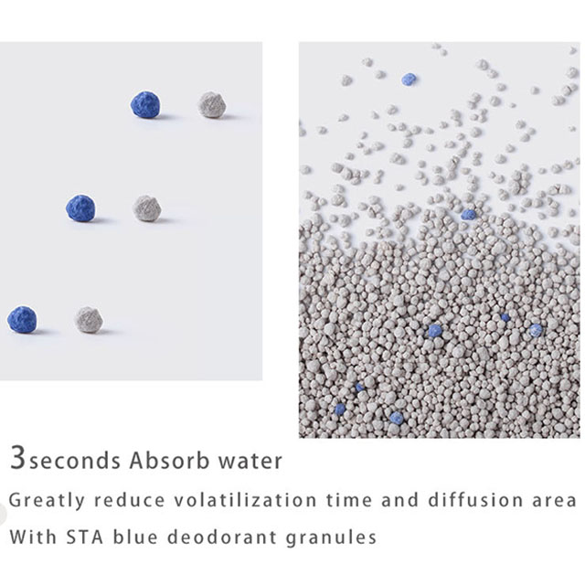 Factory Wholesale Odor Control Cat Litter Sand Ball Shape for Cats Natural mineral cat litter