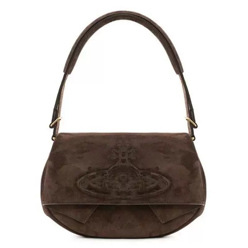 2025S Designer Female bag Western Empress Dowager swallow bag autumn and winter new retro suede bag hobo bag underarm bag high-end sense of all-match 