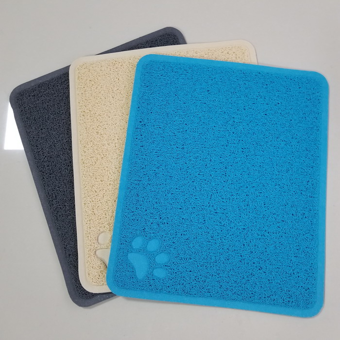 pvc cat litter trapper mat pet feeding mat plastic pet mat